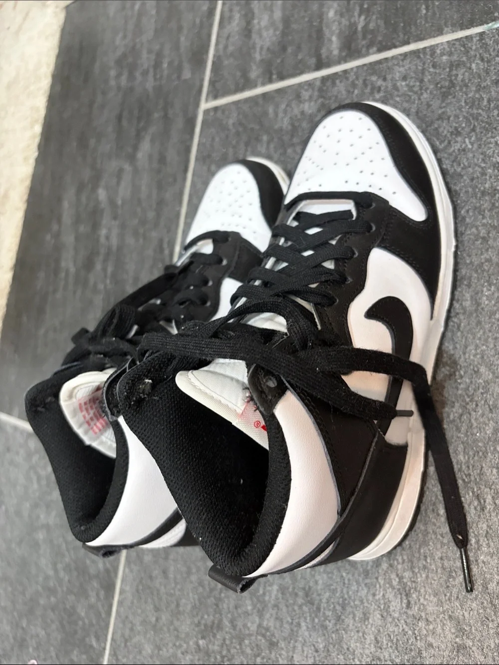 Nike Black and White High-Top Sneakers